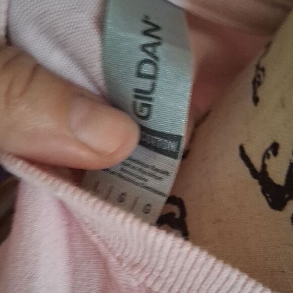 Gildan Pink Memorial Graphic Poem Short Sleeve Tee Size Large - Picture 10 of 11